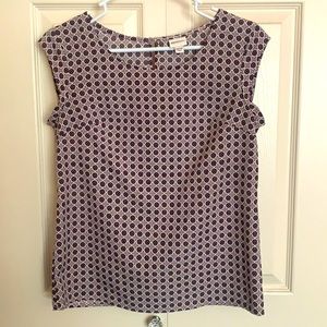 Merona sleeveless geometric blouse top